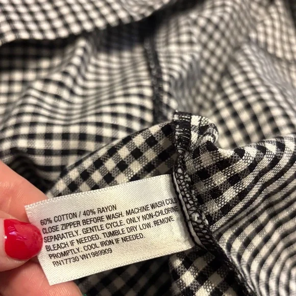 a new day Black and White Checkered Midi Dress - Picture 6 of 6